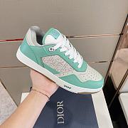 Dior B27 Low Turquoise Cream Sneaker - 4