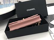 Chanel Wallet Chain Woc Pink Gold Lambskin 19cm - 5