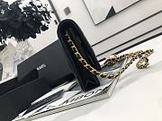 Chanel Wallet Chain Woc Black Gold Lambskin 19cm - 6