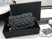 Chanel Wallet Chain Woc Black Gold Lambskin 19cm - 4