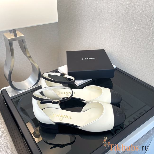 Chanel Mary Jane White Flat - 1