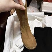 Chanel Suede Brown Boots - 5