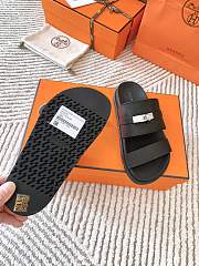 Hermes Jackson Sandal Black Silver - 5