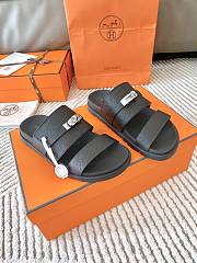 Hermes Jackson Sandal Black Silver - 2