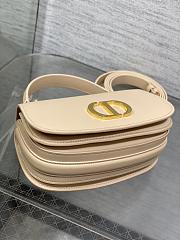 Dior Small 30 Montaigne Top Handle Bag Beige Calfskin 19 x 9 x 8 cm - 5