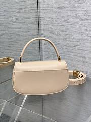 Dior Small 30 Montaigne Top Handle Bag Beige Calfskin 19 x 9 x 8 cm - 3