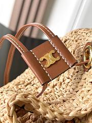 Celine Clara Bag Raffia Natural 23x25x20cm - 5