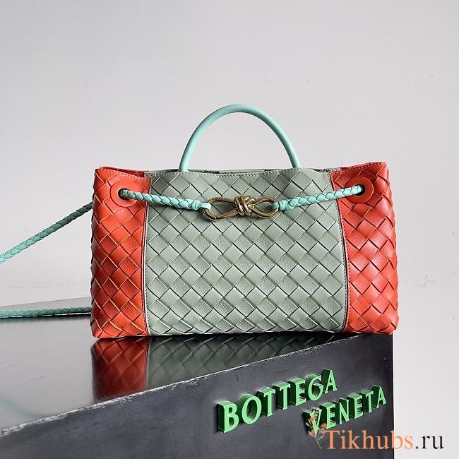 Bottega Veneta Small East/West Andiamo Green Orange 29x18x10cm - 1