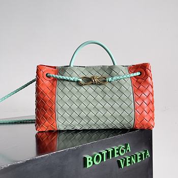 Bottega Veneta Small East/West Andiamo Green Orange 29x18x10cm