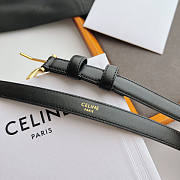 Celine Black Belt Gold 1.8cm - 4