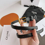 Celine Black Belt Gold 1.8cm - 3