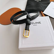 Celine Black Belt Gold 1.8cm - 2