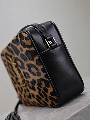 YSL Camera Lou Crossbody Bag Leopard 23x16x6cm - 5