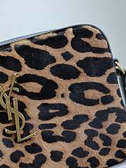 YSL Camera Lou Crossbody Bag Leopard 23x16x6cm - 3