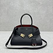 Ferragamo Hug Tote Bag Black Red 31.5x19x22cm - 1