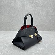 Ferragamo Hug Tote Bag Black Red 31.5x19x22cm - 4