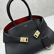 Ferragamo Hug Tote Bag Black Red 31.5x19x22cm - 5