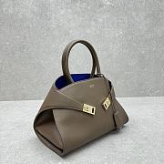 Ferragamo Hug Tote Bag Grey 31.5x19x22cm - 4