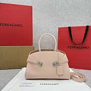 Ferragamo Hug Tote Bag Pink 31.5x19x22cm - 1