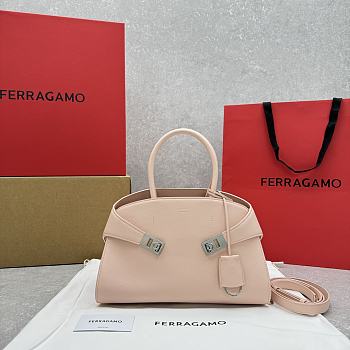 Ferragamo Hug Tote Bag Pink 31.5x19x22cm