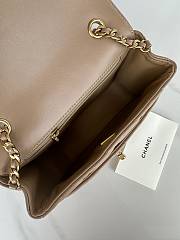 Chanel Mini Flap Bag Lambskin Gold Beige 19x13.5x7cm - 4