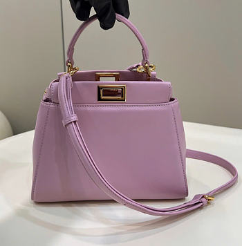 Fendi Peekaboo Bag Purple 23x7x19cm