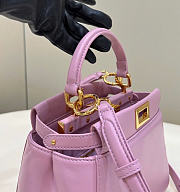 Fendi Peekaboo Bag Purple 23x7x19cm - 3