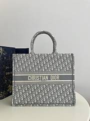 Dior Large Book Tote Grey Oblique Bag 42x35x18cm - 1