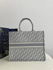 Dior Large Book Tote Grey Oblique Bag 42x35x18cm - 4