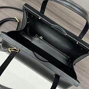 Loewe Small Clasp Bag Silk Calfskin Black 25x13x15cm - 5