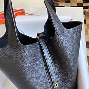 Hermes Picotin Black Gold Bag 18cm - 3