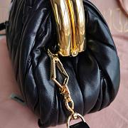 Miu Miu Belle Bag Black Leather 27x17x9cm - 2