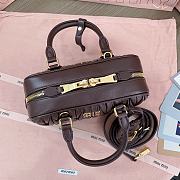 Miu Miu Arcadie Nappa Leather Brown 22x10.5x7.5cm - 2