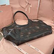 Miu Miu Ivy Leather Tote Bag Brown 38x38x18cm - 6