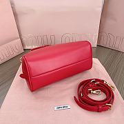 Miu Miu Leather Red Top Handle Bag 24x15.5x11cm - 4