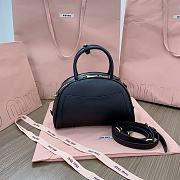 Miu Miu Leather Black Top Handle Bag 24x15.5x11cm - 4