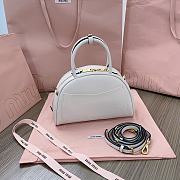 Miu Miu Leather White Top Handle Bag 24x15.5x11cm - 5