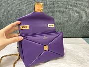 Valentino Garavani One Stud Purple Bag 19x14x11cm - 5