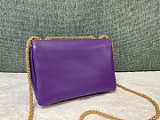 Valentino Garavani One Stud Purple Bag 19x14x11cm - 3