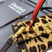 Valentino Rockstud Hair Leopard Box Bag 19x12x8cm - 6