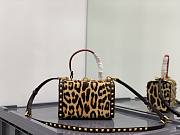 Valentino Rockstud Hair Leopard Box Bag 19x12x8cm - 4