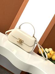 Celine Teen Lola Shiny Calfskin White 20x11.5x5cm - 1