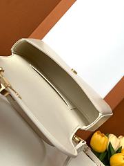 Celine Teen Lola Shiny Calfskin White 20x11.5x5cm - 6