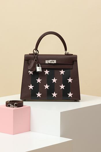 Hermes Kelly 25 Bag Star Brown 25cm