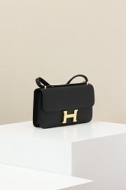 Hermes Constance Bag Black Epsom Gold 24x13x4cm - 6