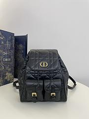 Dior Medium Caro Backpack Black Lambskin 23 x 26.7 x 12.5 cm - 1