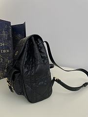 Dior Medium Caro Backpack Black Lambskin 23 x 26.7 x 12.5 cm - 2