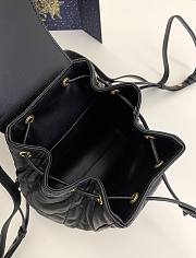 Dior Small Caro Backpack Black Lambskin 19.5 x 18.5 x 8.5 cm - 4