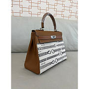 Hermes Kelly 25 Retourne Veau Barenia Brown 25cm - 4