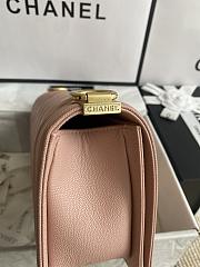 Chanel Leboy Bag Pink Caviar Gold Chevron 25cm - 2